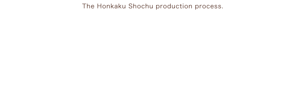 The Honkaku Shochu production process.